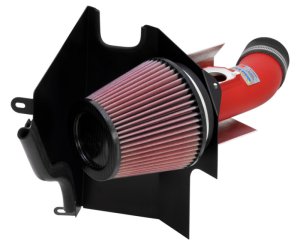 Subaru WRX STI Performance Air Intake - K&N Engineering - Typhoon Short Ram - Wrinkle Red - `02-`07